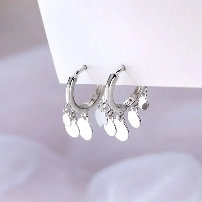 925 Sterling Silver Hoop Earrings for Women Silver Gold Jewelry Gifts Trendy Jewelry