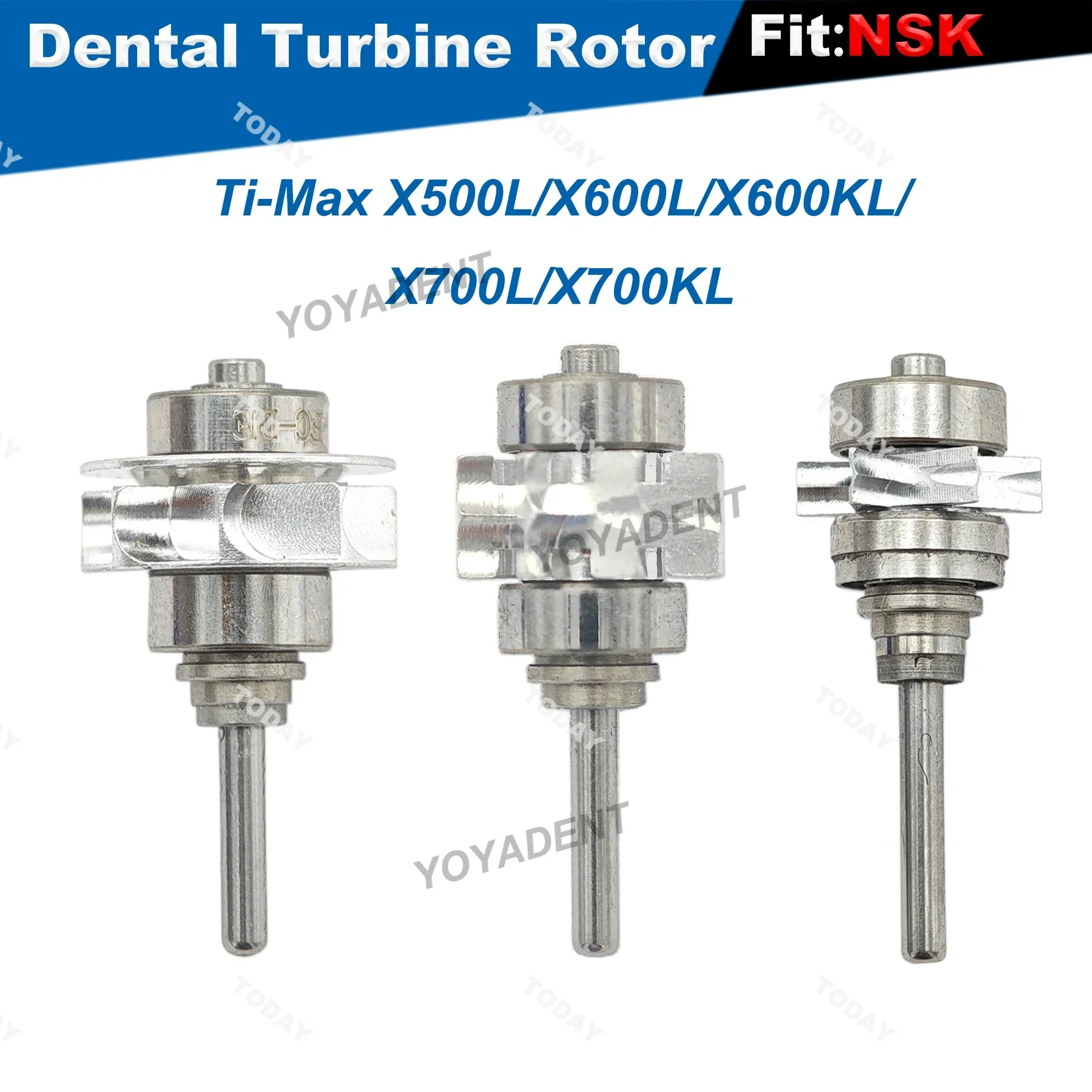 

Dental Turbine Cartridge Air Rotor Fit NSK Ti-Max X500L X600L X600KL X700L X700KL High Speed Handpiece Accessories