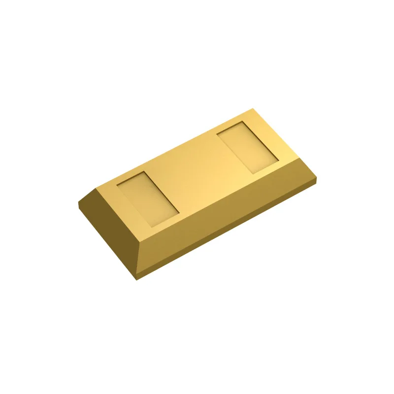 400pcs 1x2 Small Particle Building Block Gold bars Imitation Metal Brick Compatible with Lego Toy Brick 99563