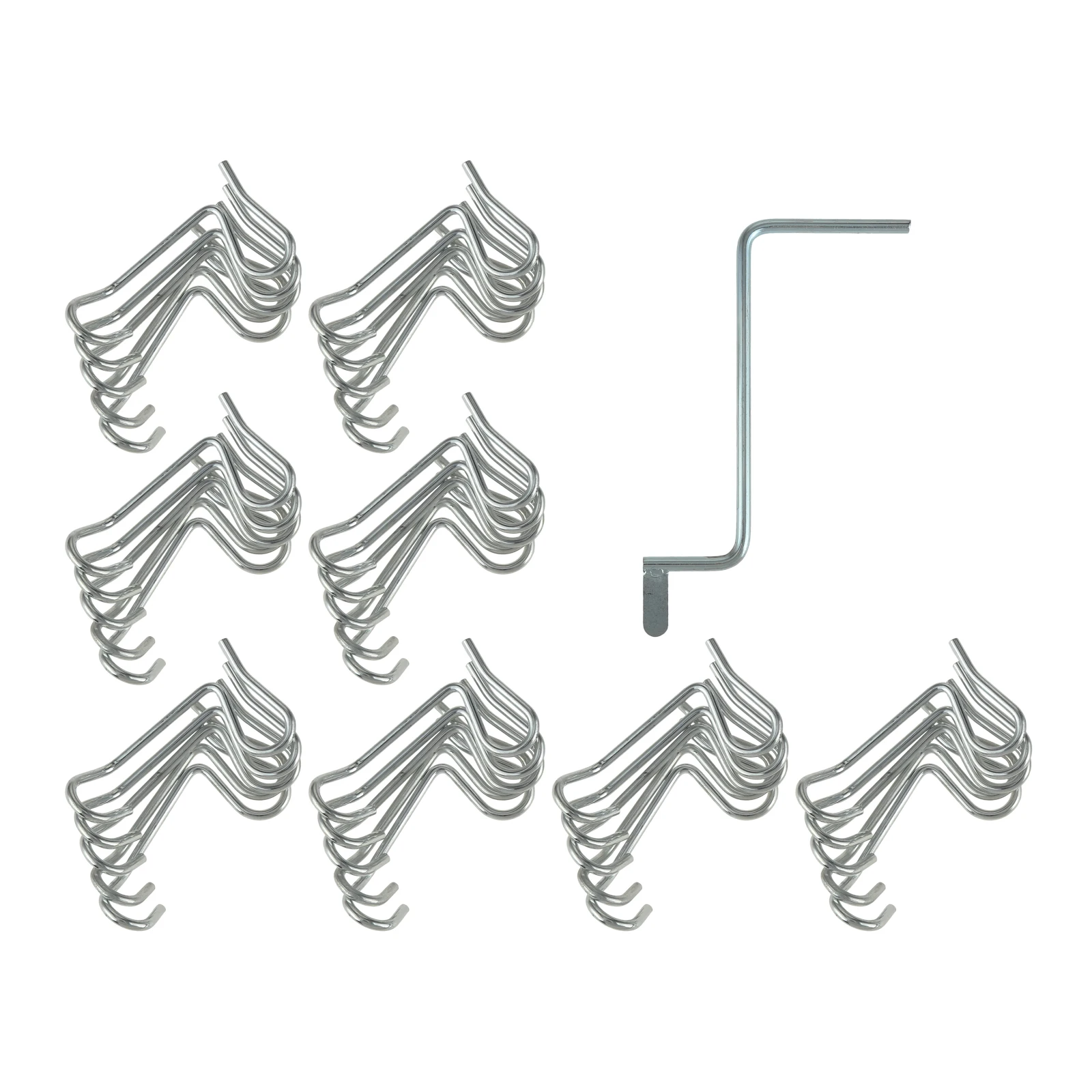 

1kit Fence Wire Tension Tool Kit Stainless Steel Barb Wire Tighten Handle with 40 Fence Tighteners Fast Tightening Garden Fence