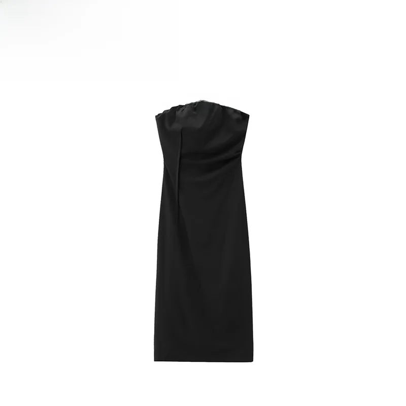 

Модная простая женская юбка ZR, осенняя новинка, повседневная прямая юбка-труба из 100% полиэстера, без бренда, без регистрации