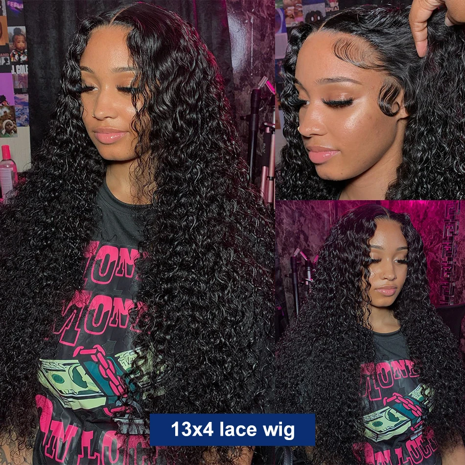 Water Wave Lace Front Wig 4x4 5x5 Lace Closure Wigs 13x4 13x6 Hd Lace Frontal Curly Human Hair Wigs For black Women Human Hair