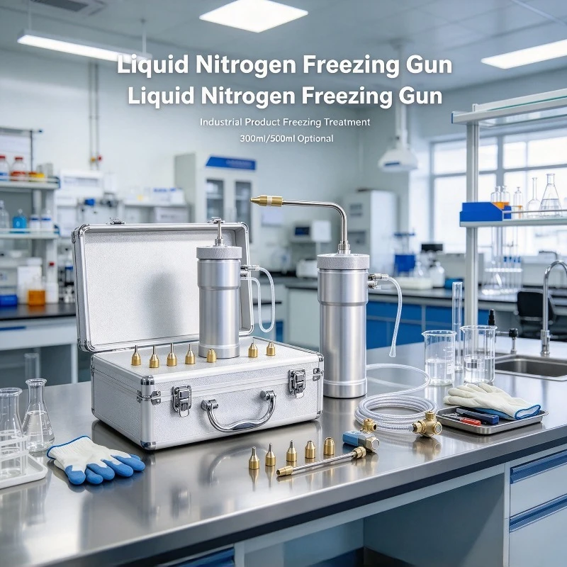 Liquid Nitrogen Freezing Gun Portable Cryogenic Sprayer Liquid Nitrogen Container For Industrial Product Freezing Treatment