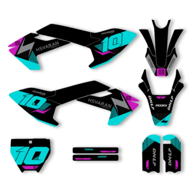 

SPACE For Husqvarna TC50 2017 2018 2019 2020 2021 2022 2023 New Style Motorcycle Graphics Background Decal Stickers Kits