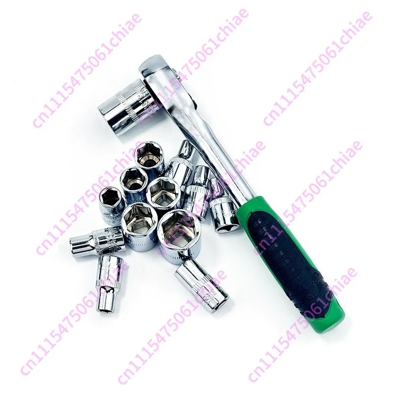 130 Pieces 1/4 Inch Drive Sleeve Batch Wrench Combination Kit Auto Repair Combination Tool