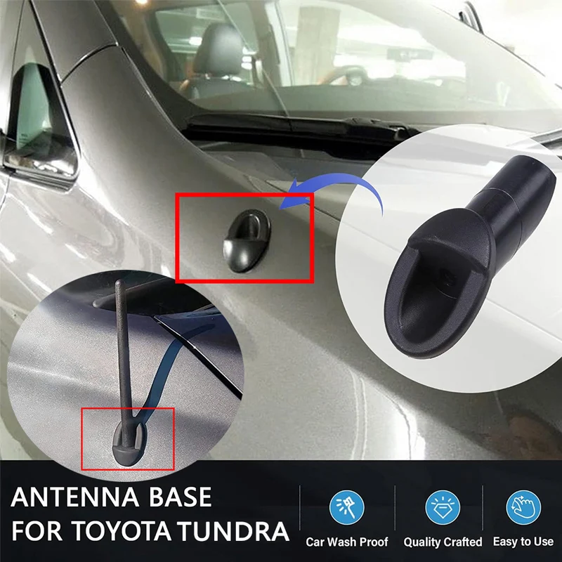 Fit For Toyota Tundra 2007-2013 Car Antenna Bezel Rubber Mounted Fender Base Plastic Car Antenna  Accessories Part 86392-0C040