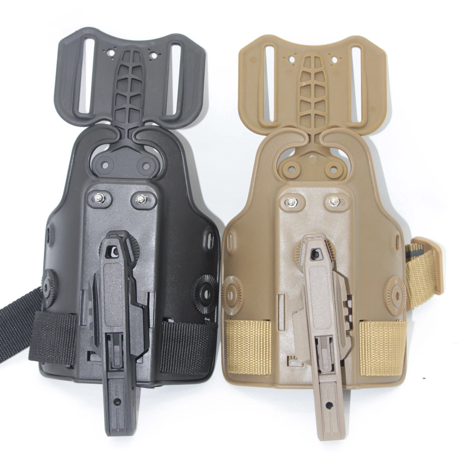 LEF Funda táctica para pistola con riel Picatinny cintura y muslo
