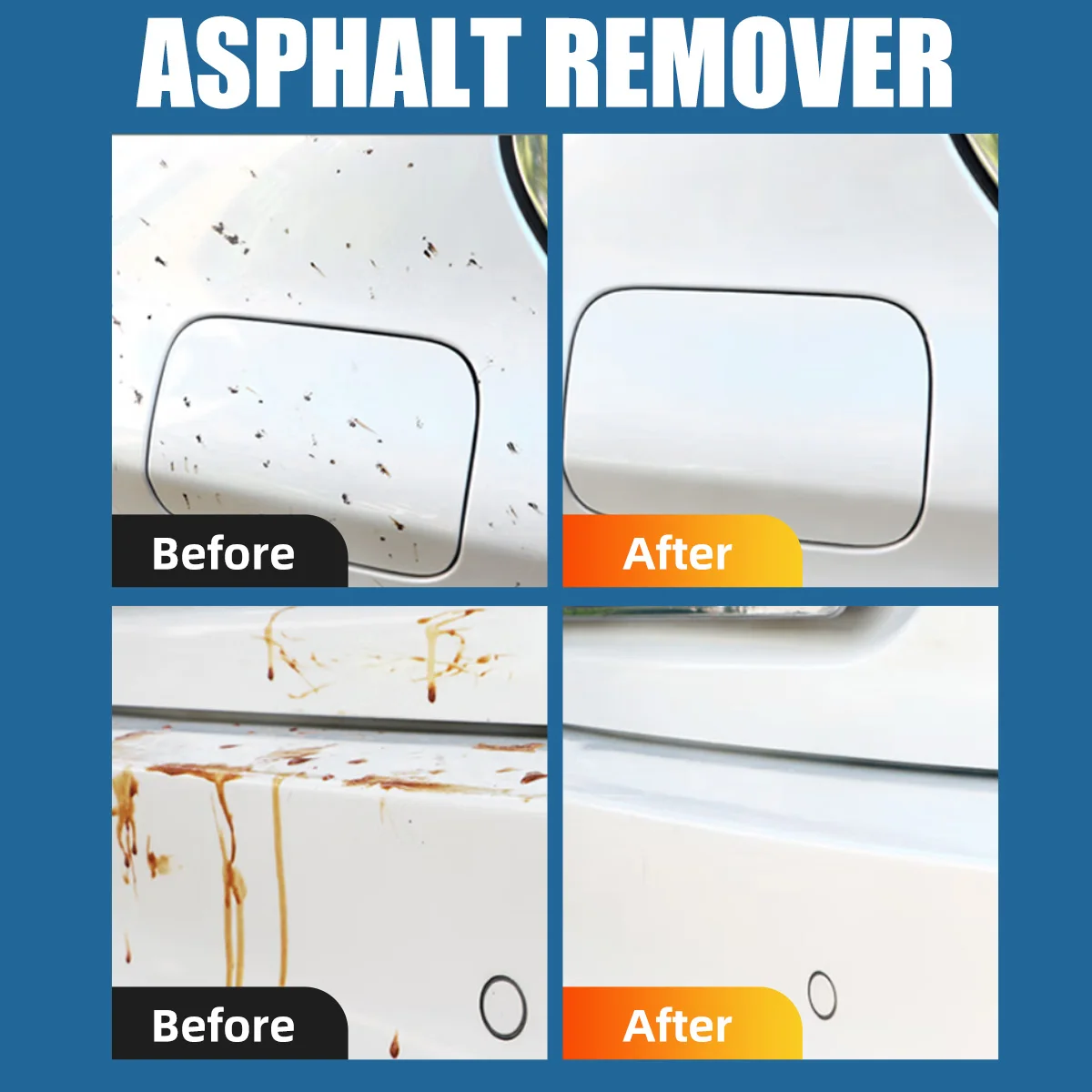 Asphalt Remover Eliminates Road Tar Tarmac Stain Sticky Residue Cleaner Safe Cars Motorcycles RV Concentrated Refurbishing Agent