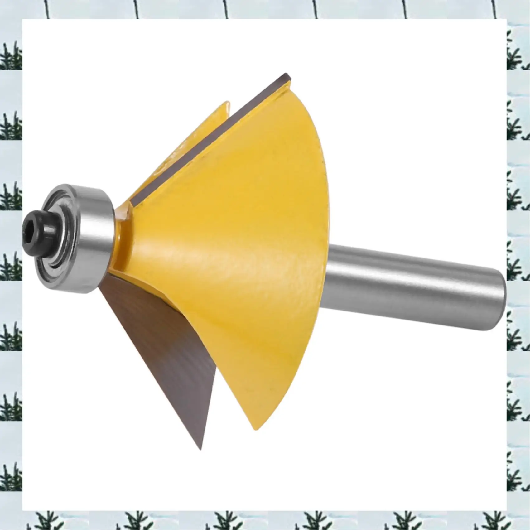 

ABLG 1 шт. 8 мм хвостовик большой 45 градусов фаска и фаска кромка фреза инструмент для резки древесины деревообрабатывающие фрезы