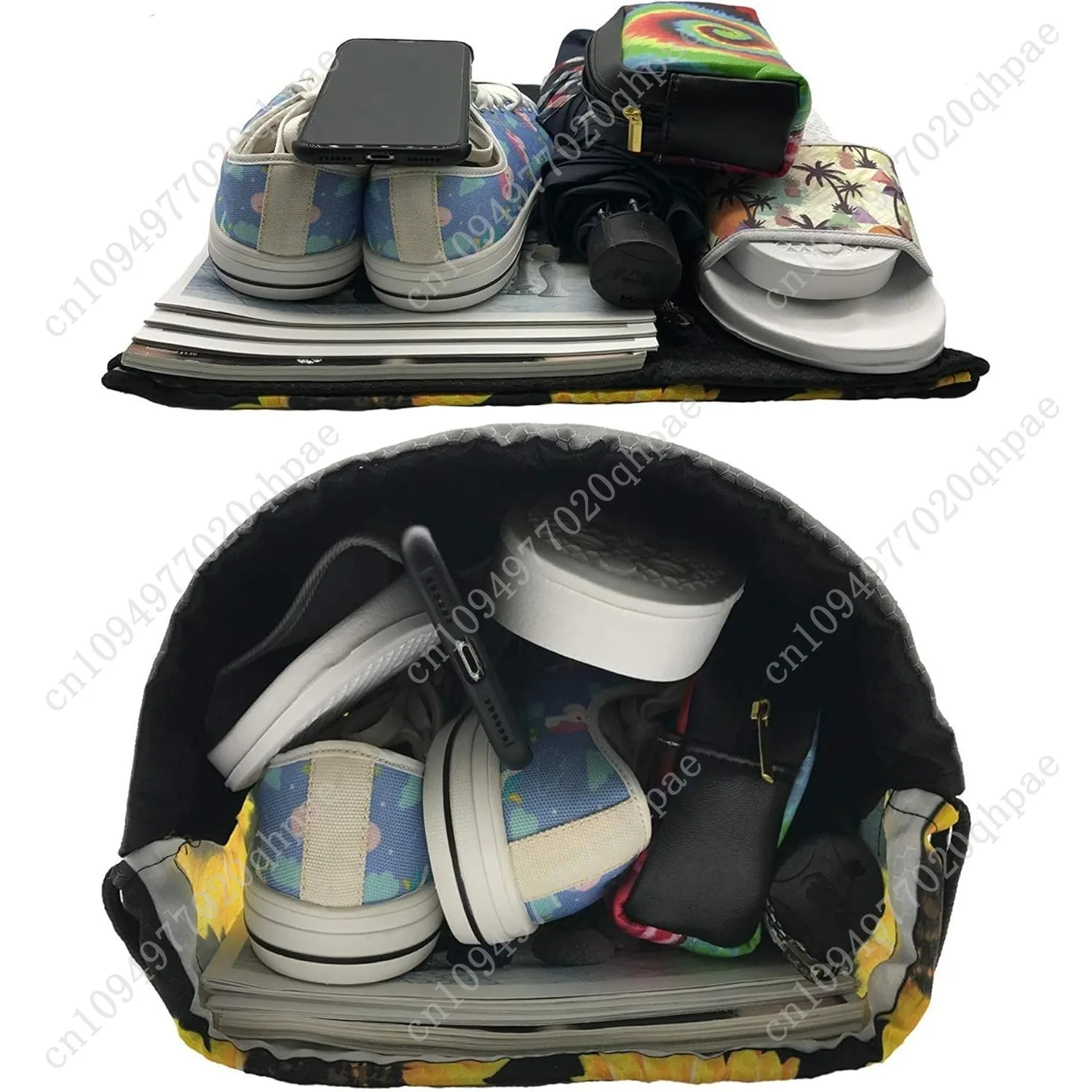 العلم الأمريكي الولايات المتحدة الأمريكية العلم للجنسين الرباط حقيبة الظهر الرياضة الصالة الرياضية حقيبة السفر #5