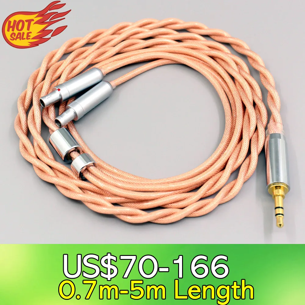 

Type6 756 core Shielding 7n Litz OCC Earphone Cable For Sennheiser HD800 HD800s HD820s HD820 Dharma D1000 LN007996