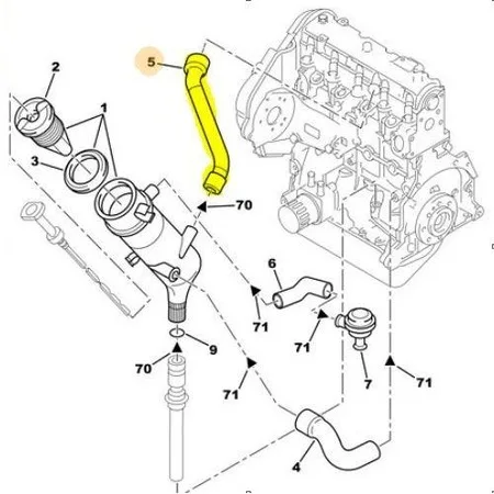 OIL STEAM HOSE BOTTOM DATING-BERLINGO-EXPERT-JUMPY 1997-2000 476167635