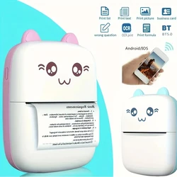 Thermal Printer Wireless Mini Pocket Printer BT Connection For Photos Receipts Notes Memo Label Portable Inkless Gift Printer