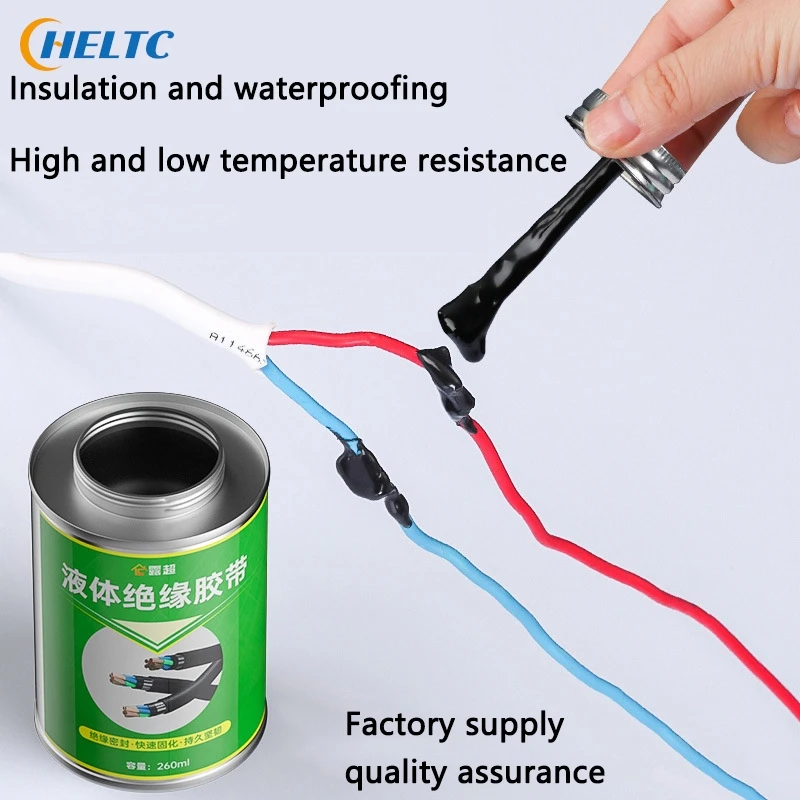 100/260ML Liquid Waterproof Tape Insulating Tape Rubber Electrical Wire Cable Coat Fix Line Glue Liquid Insulation Paste Sealant