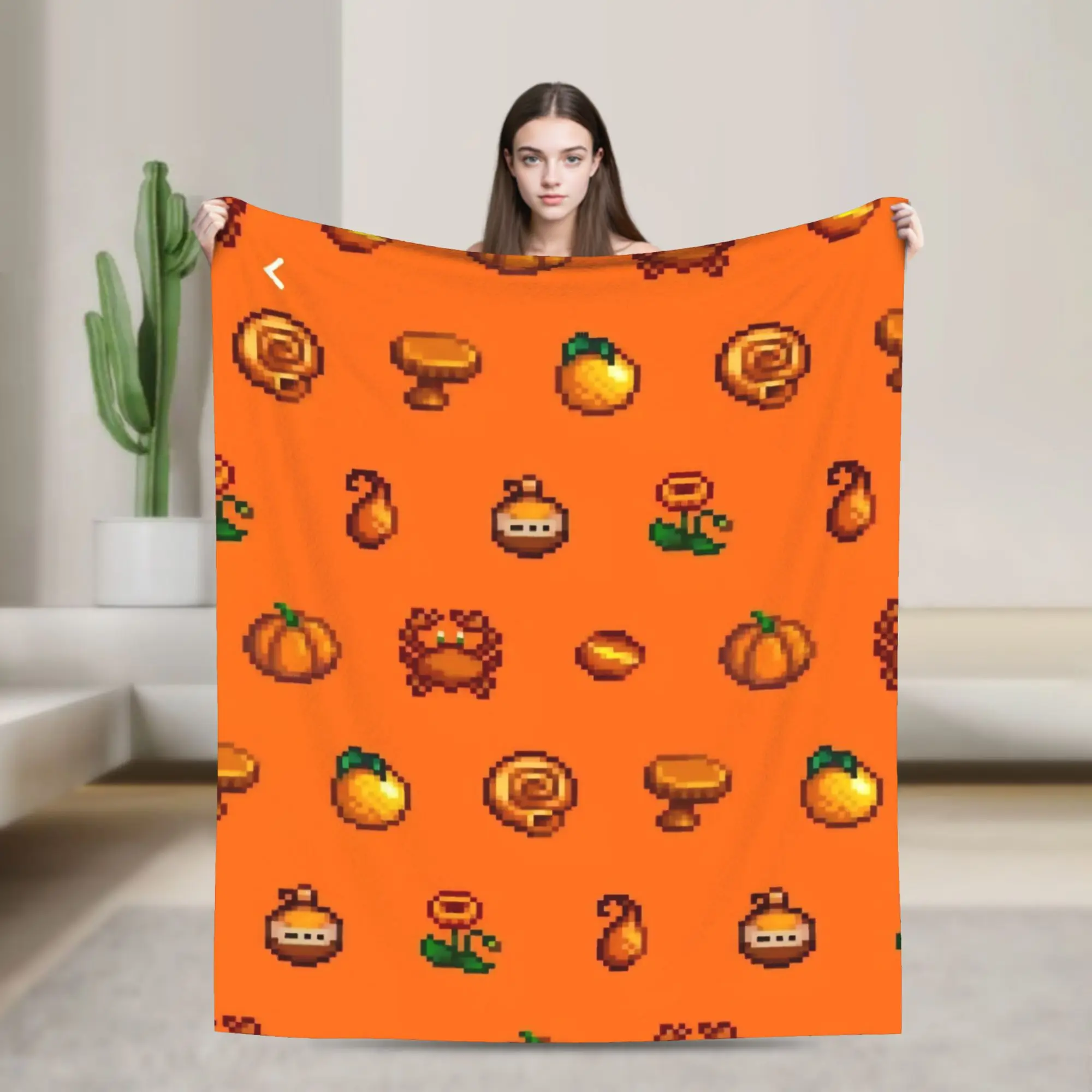 New Arrival Stardew Valley Animals Blanket Soft Fleece  Relax Throw Blankets Machine Washable