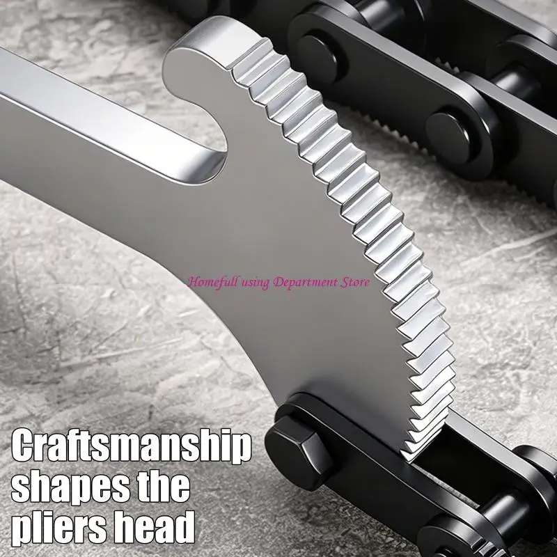  Linked Chain Wrench Hand Tool 45 Steel Manual Chain Tool for Workshop Maintenance and Repair Control Tasks Daily Use