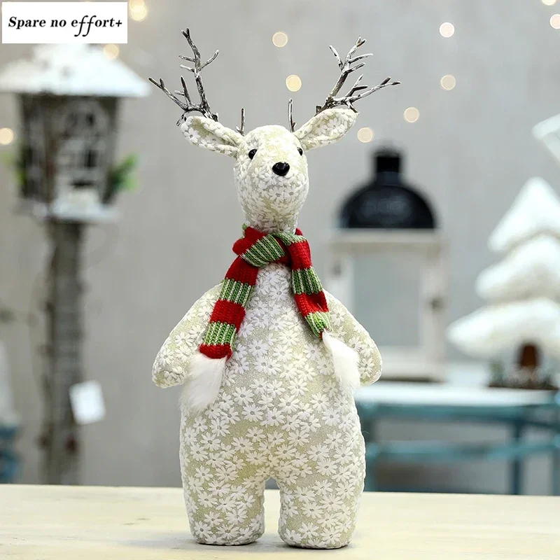 Christmas Dolls Santa Claus Snowman Elk Toys Xmas Figurines Christmas Gift for Kid  Xmas Tree Ornament Christmas Decoration