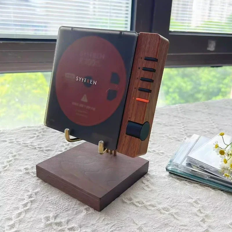 High-end Home CD Player Stand R300CD Record Display Shelf Black Walnut Playback Machine Brass Storage Shelf