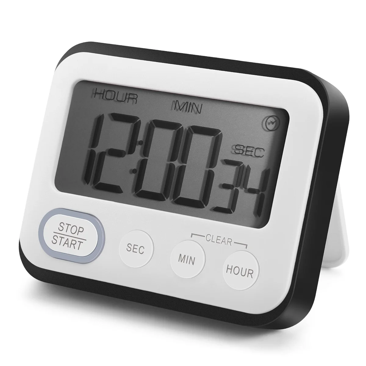 Digital Kitchen Countdown Timer: Teachers Classroom Counter Large LCD Loud Magnetic Clip Kids Simple Clock Mini Small Stopwatch