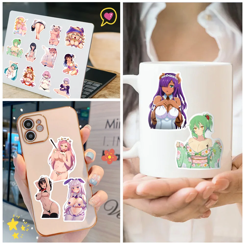 10/30/50PCS Anime Sexy Beauty naklejki Graffiti lodówka komputer Notebook deskorolka kubek wody hurtownia