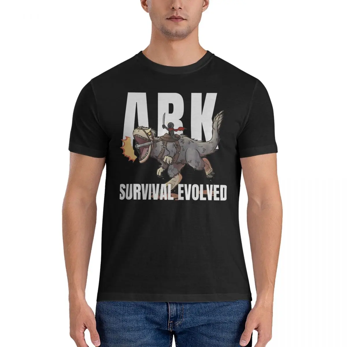 Men Yutirannus T Shirt ARK Survival Evolved 100% Cotton Clothing Novelty Short Sleeve Round Neck Tees Printed T-Shirt