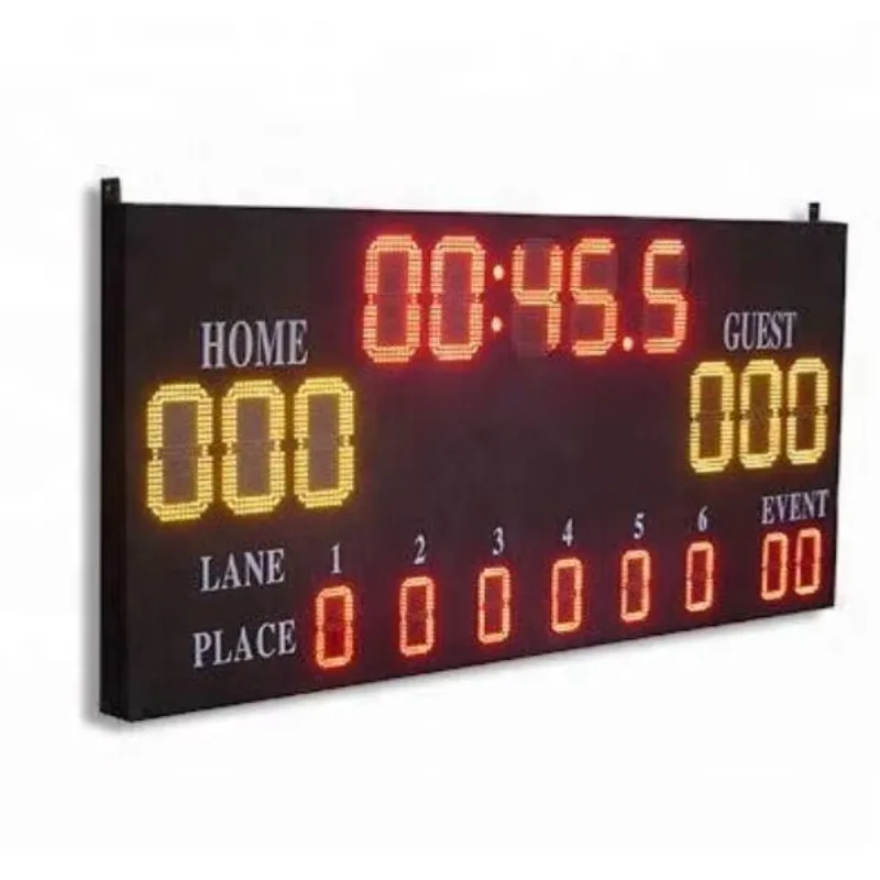 ป้ายคะแนนกีฬาอิเล็กทรอนิกส์ LED สำหรับยิมนาสติก ป้ายคะแนนเบสบอล LED สำหรับการฝึกซ้อมกีฬาและการแข่งขัน ต้องมี ตัวเลือกยอดนิยม