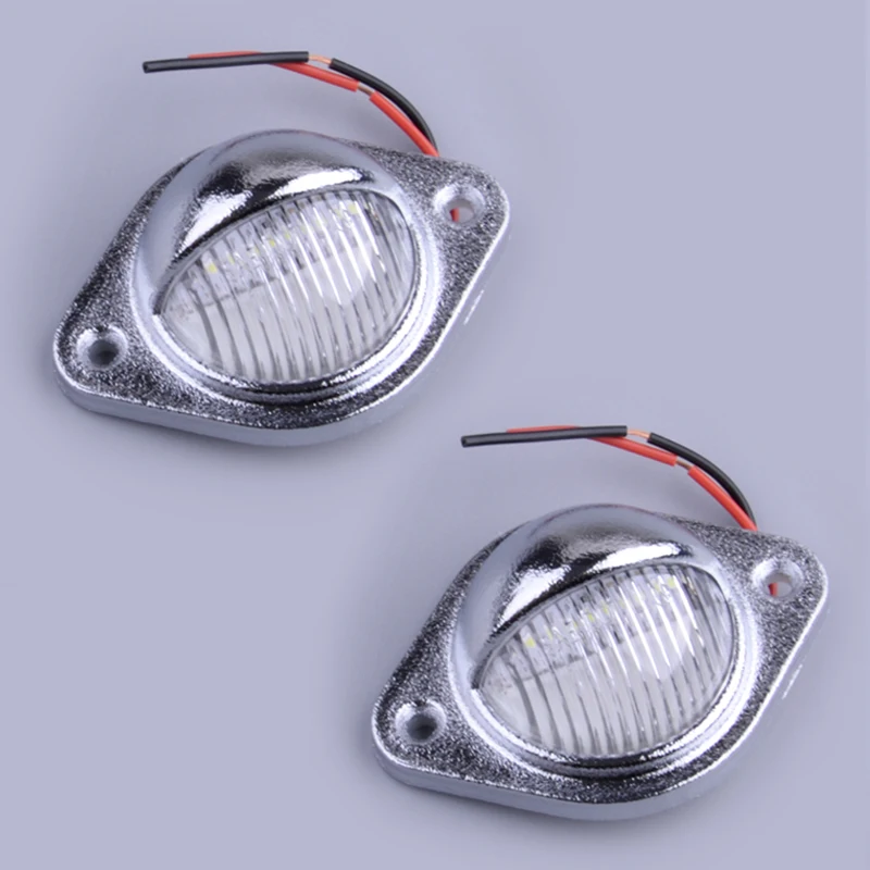 

2Pcs Waterproof Deck Courtesy LED Light Stern Transom Lamp for Boat Marine Trailer Truck Van RV Caravan