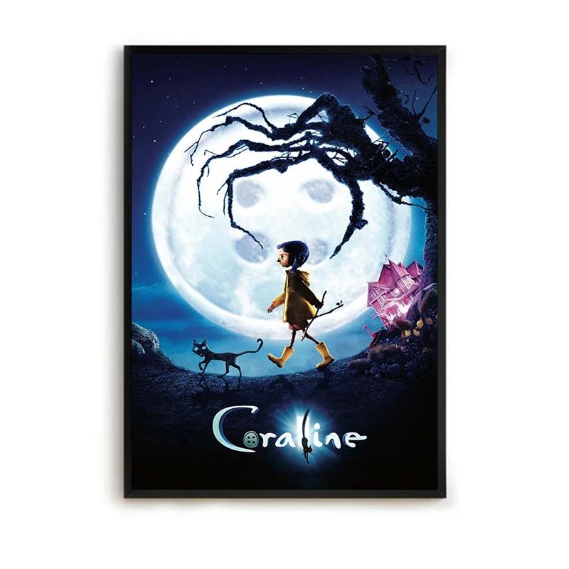 

Anime Movie Posters for Wall Decoration Coraline Painting on Canvas Home Decor Decorative Paintings Poster Room Decorations Art