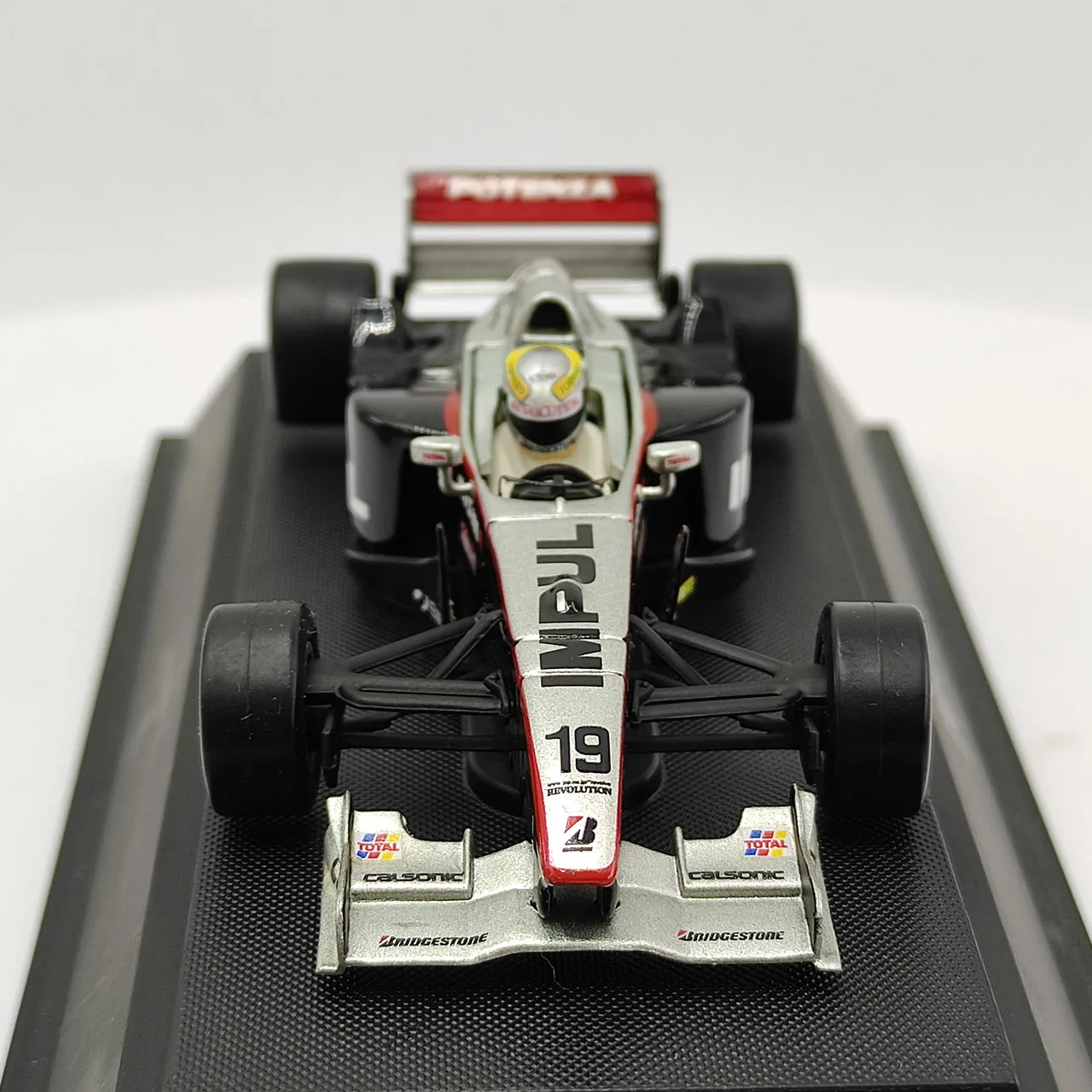 عيب دييكاست EBBRO 1:43 مقياس فريق IMPUL # 19 نموذج سيارة من خليط معدني للسباق على شكل صيغة يابانية، لعبة قابلة للجمع، هدية تذكارية