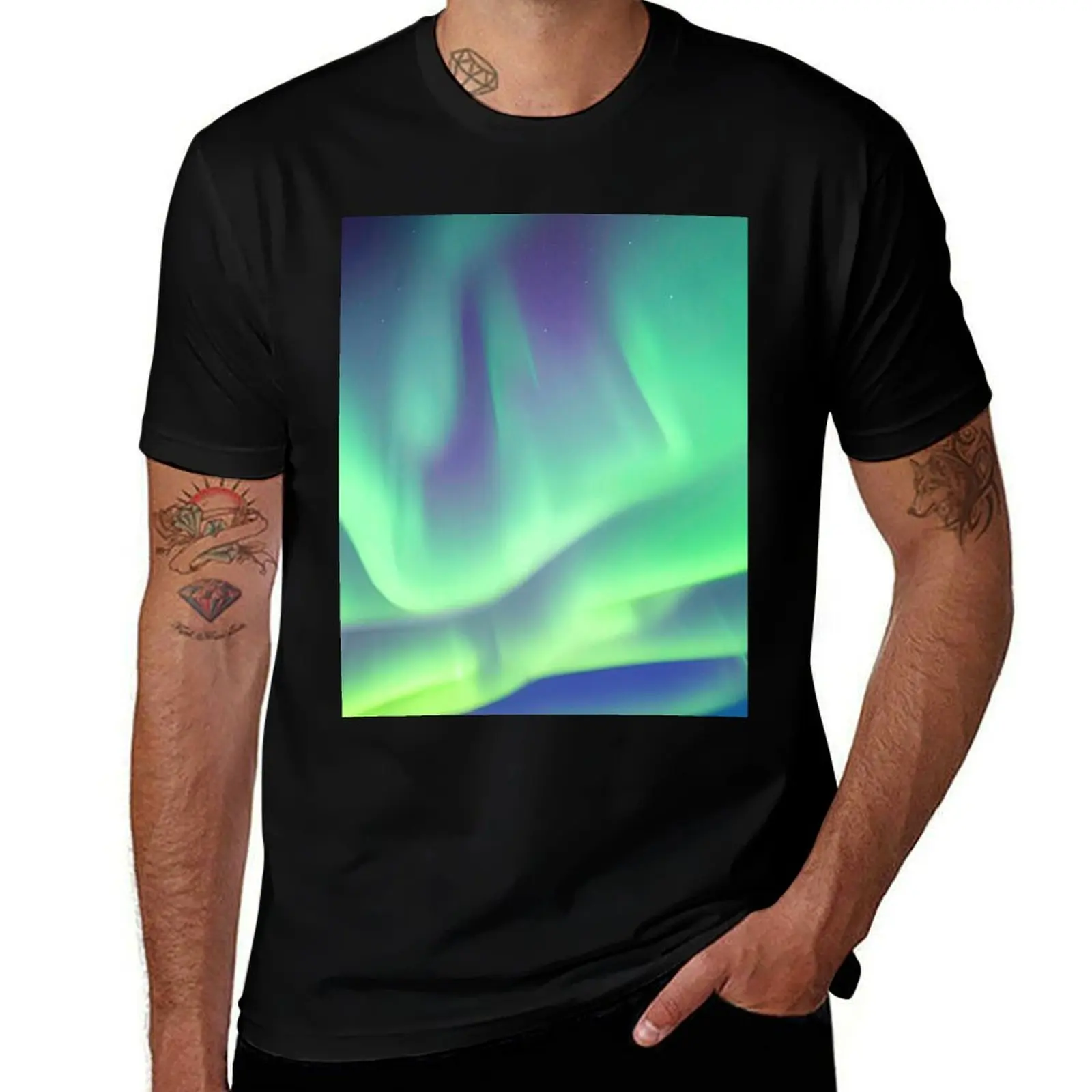 

Splendid Aurora Borealis T-Shirt man t shirts graphic man t shirt graphic anime t shirts for man T-shirt