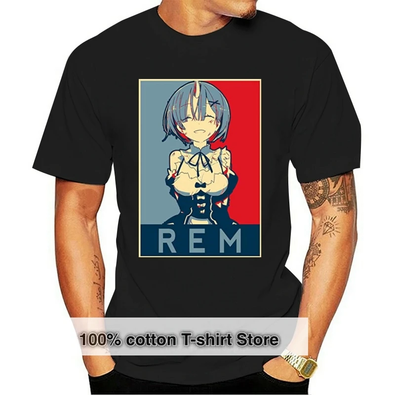 

Men tshirt ReZero Rem Re Zero T Shirt Printed T-Shirt tees top