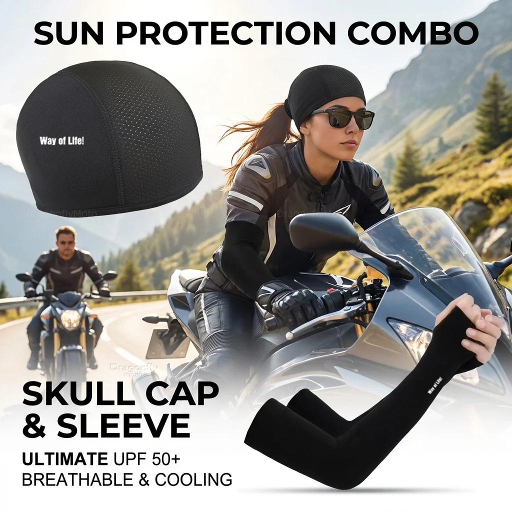 

for SUZUKI 650 VSTROM V STROM DL 650 DL XT DL650 650XT Motorcycle Summer Sun Protection Cap Cycling Cap Sports Arm Cover