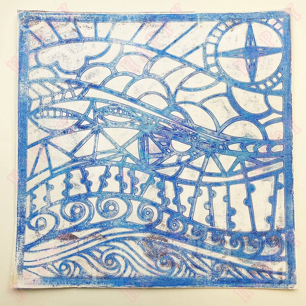 Plastic Stencils Sailing To The Forest Diary Scrapbook Paper Craft Engraving Make Photo Album Decoration Greet Cards Handmade