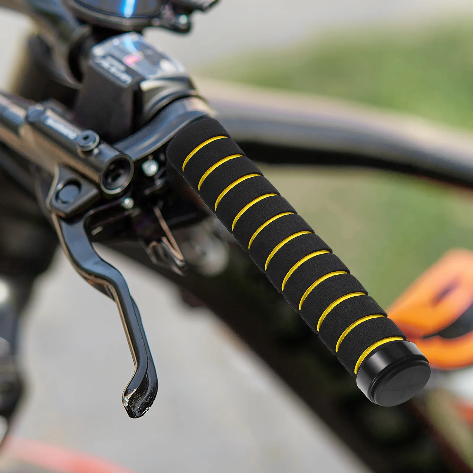 

4Pairs Bike Sponge Handlebar Grips Anti Slip Soft Comfortable Bicycle Handlebar Covers Mountain Road Tricycle Electric