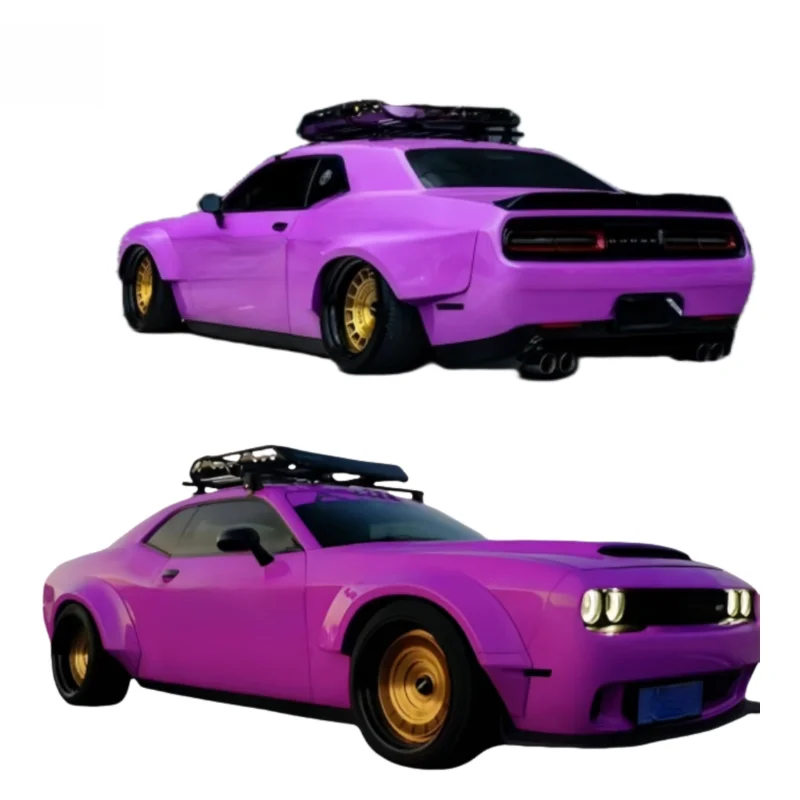 Wide‑Body Style Body Kit Side Flares Spoiler Wing Front Rear Bumper Exterior Tuning Parts Challenger view 2