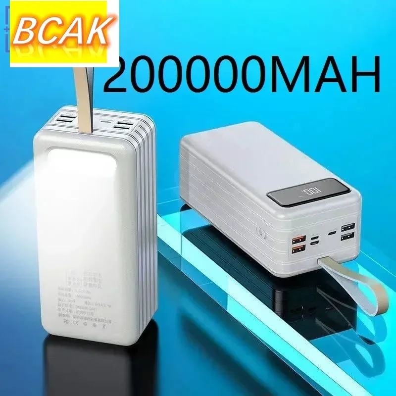 BCAK-tienda de descuento, tesoro de carga de gran capacidad, mAh 80000, pantalla Digital 60000, 5w, carga rápida para exteriores, 100000 de energía móvil