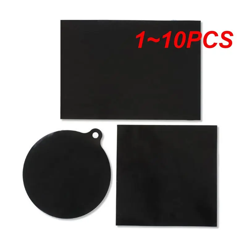 1~10PCS Kitchen Silicone Induction Cooker Protector Mat Heat Insulated Pad Reusable Protective Cook Top Cover Black Pot Mats