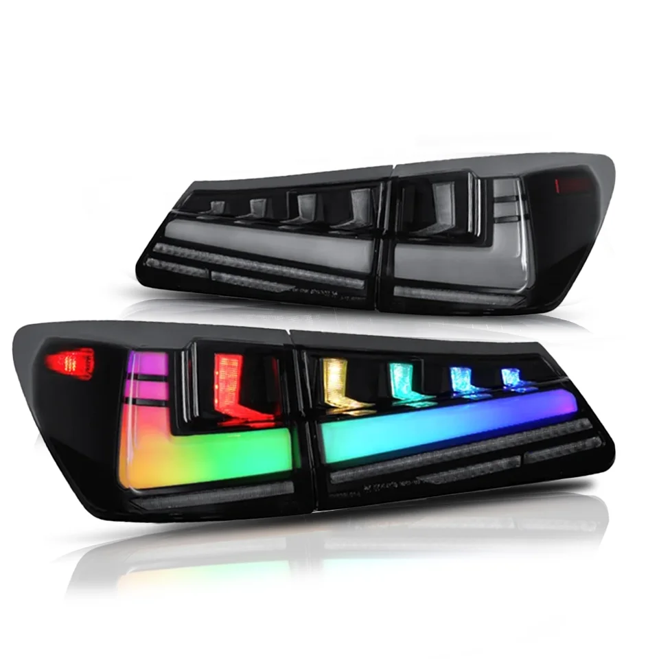 

Светодиодный задний фонарь DK Motion RGB для LEXUS IS 250 300 350 2006-2012 Светодиодные задние фонари с последовательным указателем поворота Автоаксессуары