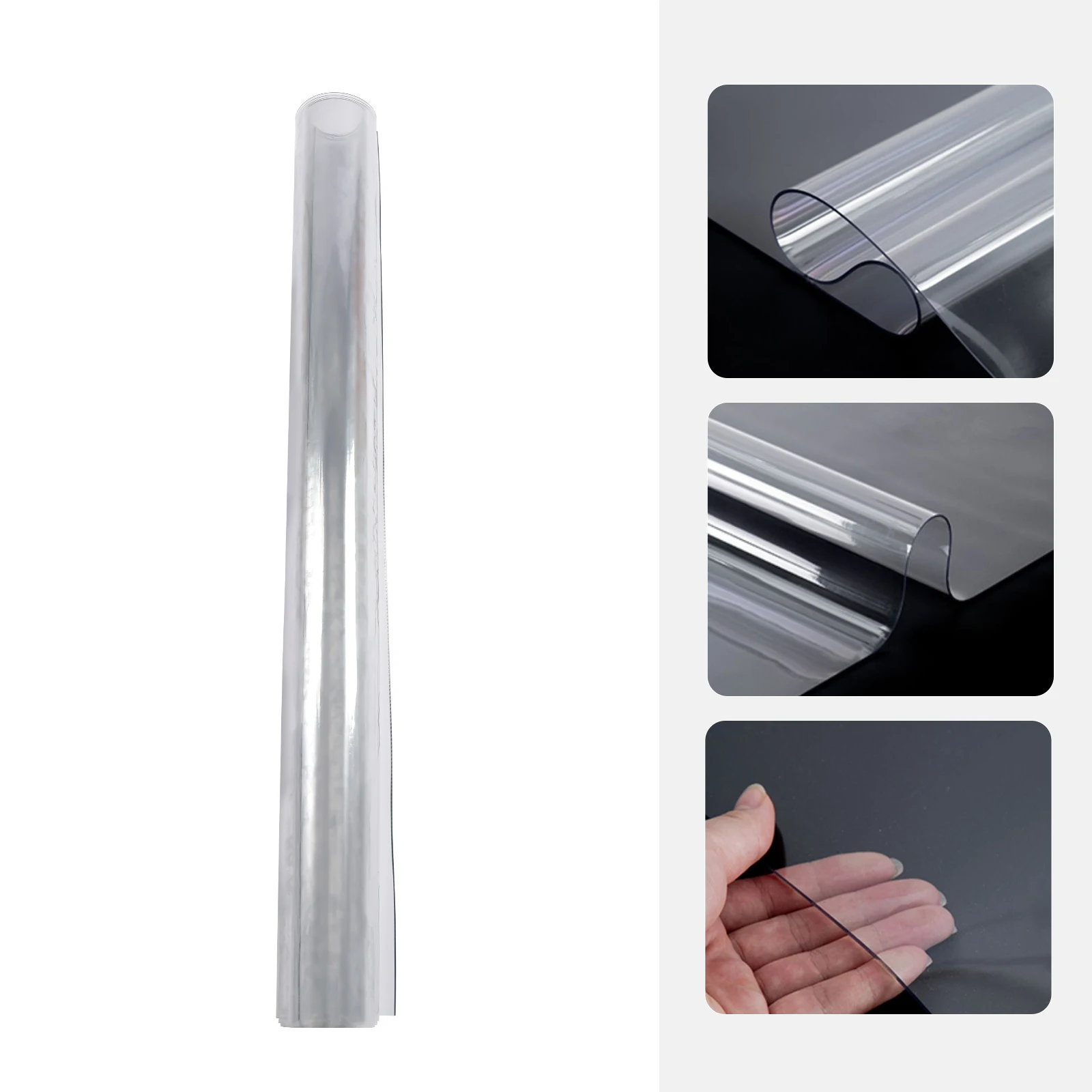 

2MM Thick Clear Transparent PVC Tablecloth Clear Dining Table Protector Cover