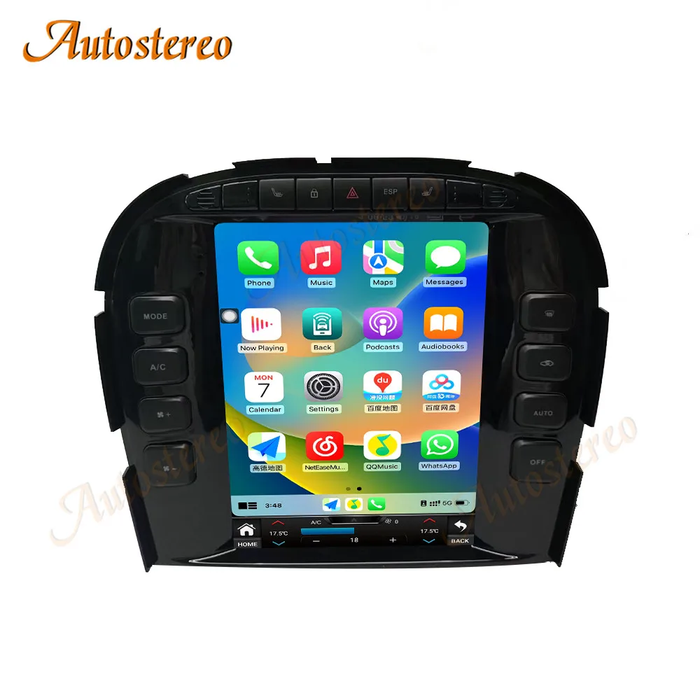 Android 14 Carplay For Jaguar S-Type Car GPS navigation Head Unit Multimedia Player Car Radio Tape Recorder Stereo Head Unit