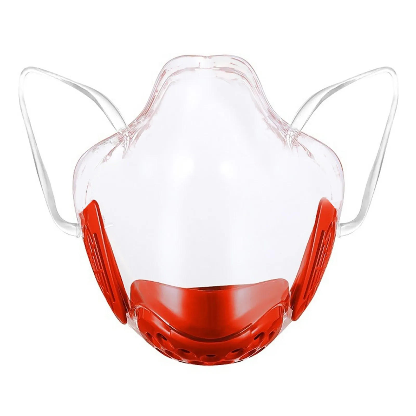 transparent protective mask fish type lip language Anti-fog 3D breathing mask Suitable for ride outdoor dust smoke saliva mask