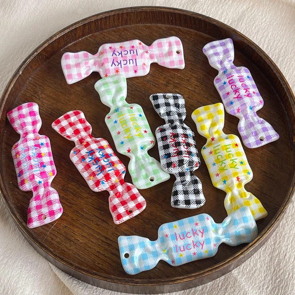 

Cordial Design 50Pcs 28*89MM DIY Pendant/Paint Effect/Hand Made/Jewelry Findings & Components/Candy Shape/Acrylic Bead #18947