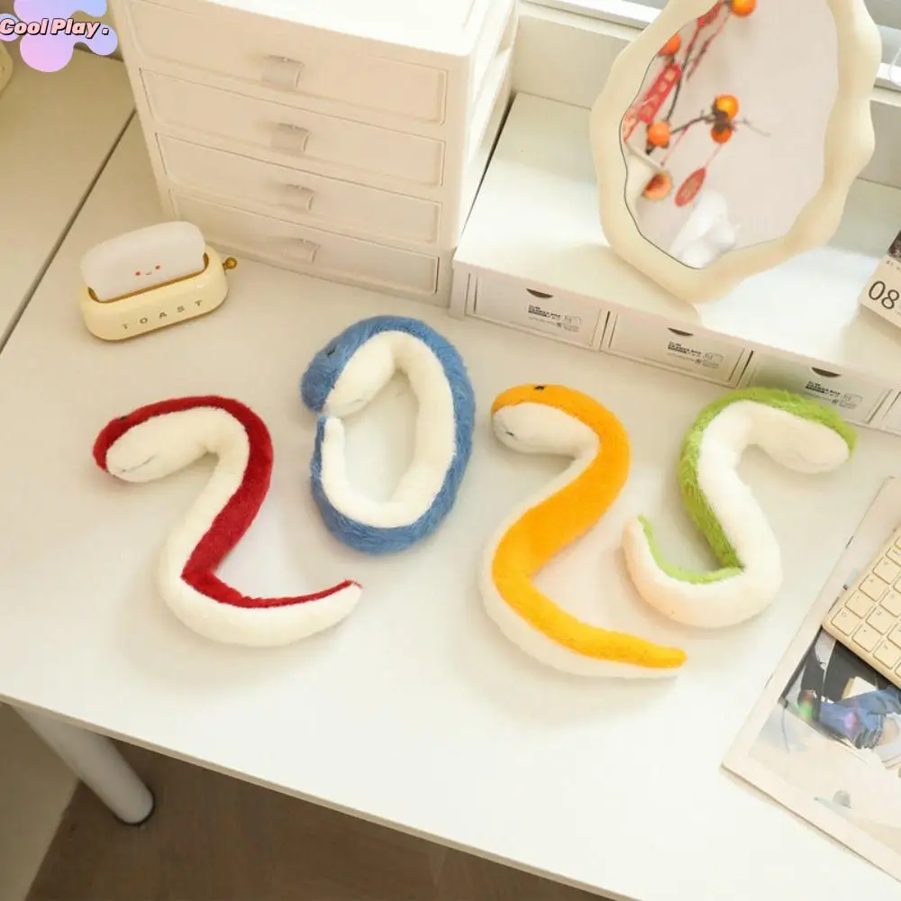 

Stuffed Animal Snake Plush Doll Soft Cotton Ornament Stuffed Snake Toy Reptile Kawaii Simulated Snake Plush Children Student