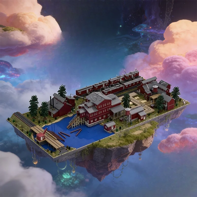 9278 STUKS Middeleeuwse Zagerij Serie Kampwagens Model 4 MOC Aanpasbaar Modulair Bouwblok Ontwerp Technologie DIY Montage Speelgoed Cadeau