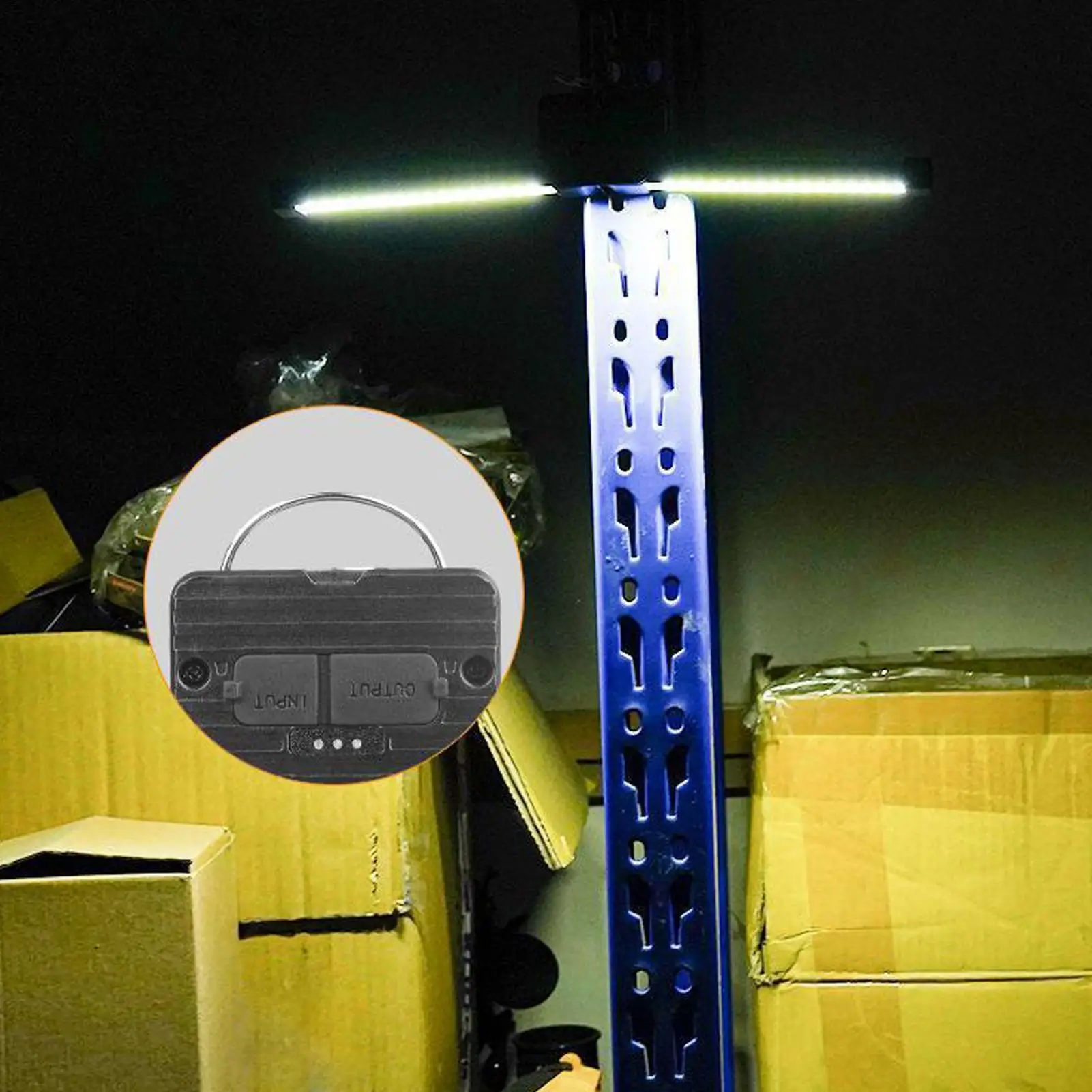 

Posing Light Rechargeable Work Light Foldable 7th Gear Dimming Waterproof With Hooks Flashlight For Fitness Home Camping Workout