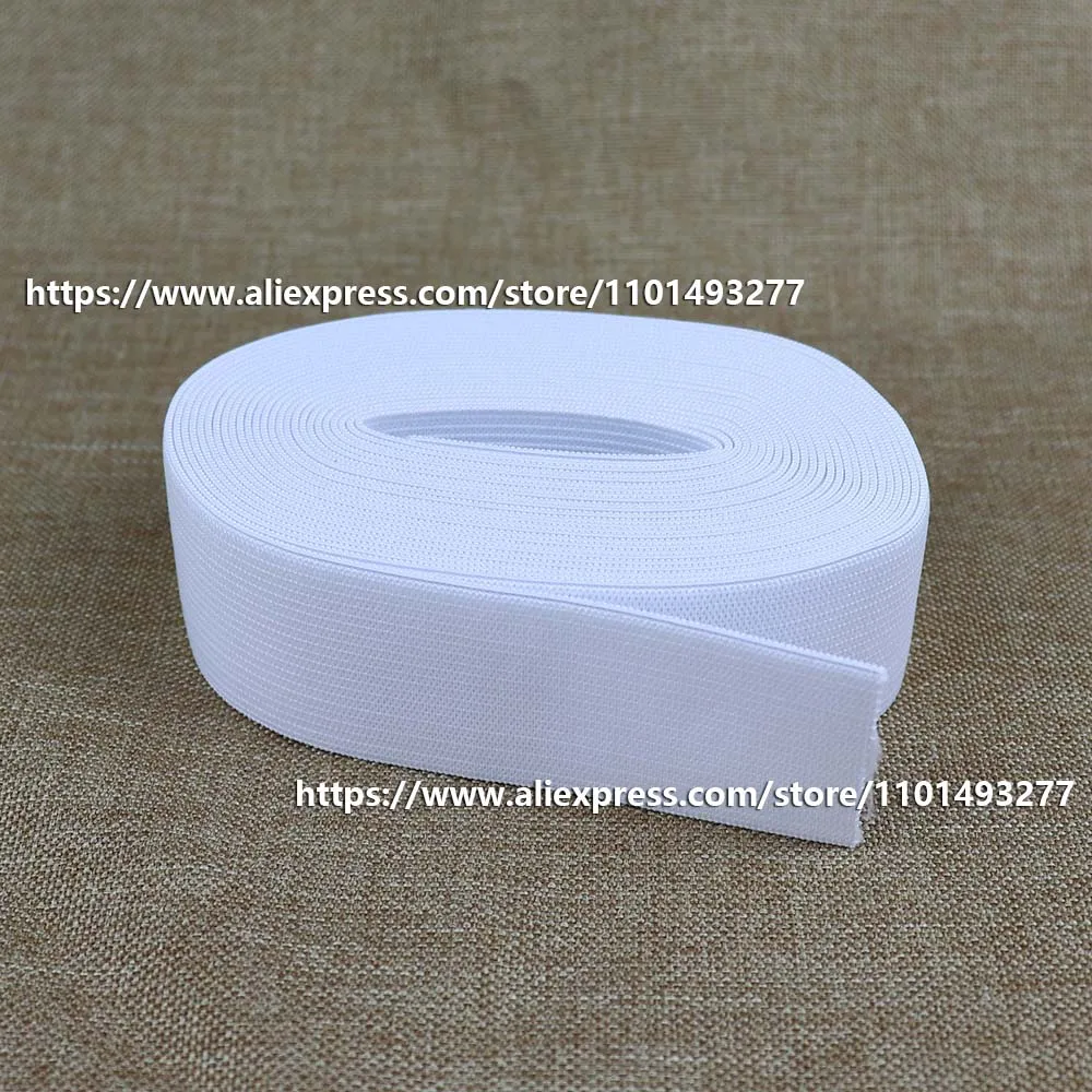 White/Black Elastic Bands For Sewing Accessories Garment Pants Sewing Fabric 0.3cm-6cm Width