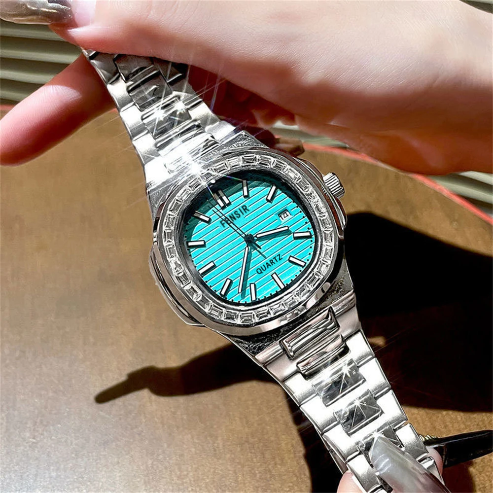 

Мужские часы Starry Sky Fashion Series 2021, мужские роскошные простые кварцевые часы с благородной бриллиантовой полосой и циферблатом для мужчин, relogio masculino