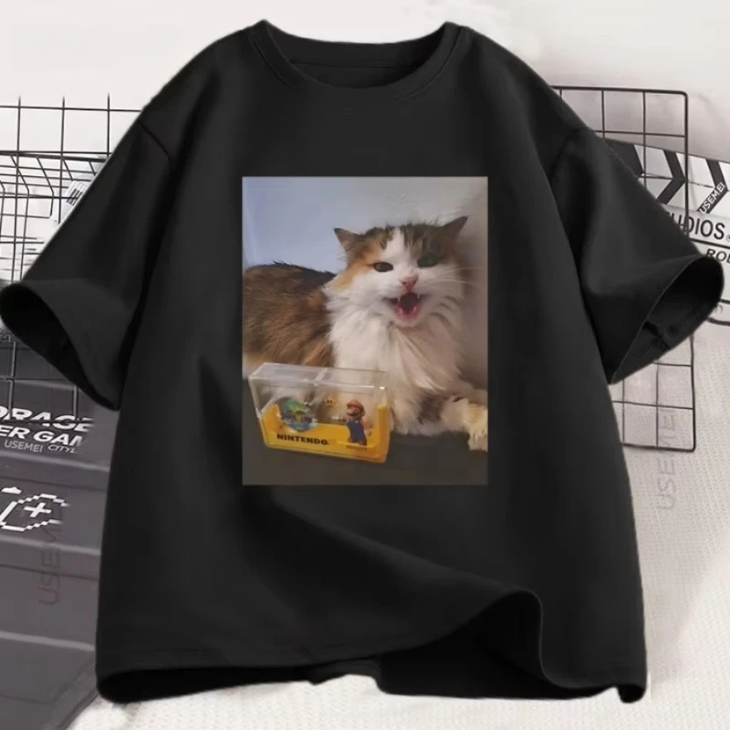 Forsaken Skin 007n7 Love Cat T Shirt Men Women Game Cosplay Tshirt Funny Graphic Tees Short Sleeve Round Neck T-shirt
