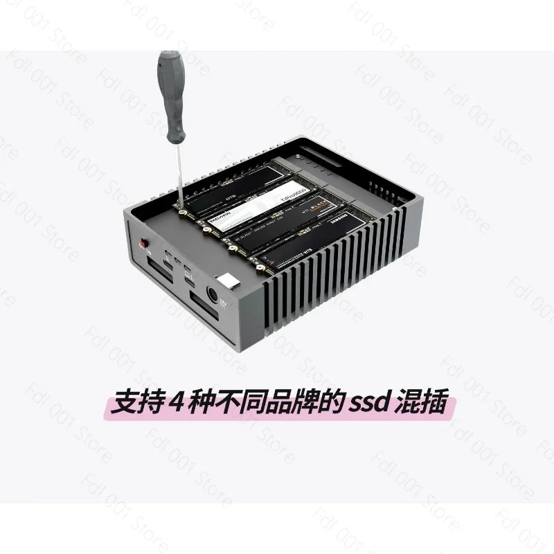 For 5 Four-disk M.2 SSD case NVMe SSD external 80Gbps suitable for lightning 3/4/5