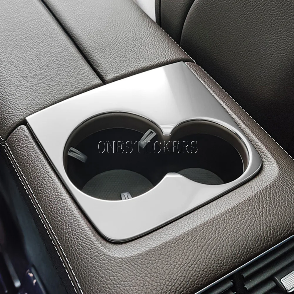 Car Accessories Rear Row Water Cup Cover Trim Frame For Mercedes Benz GLE GLS Class W167 V167 X167 AMG GLE53 63 GLS63 2020-2025